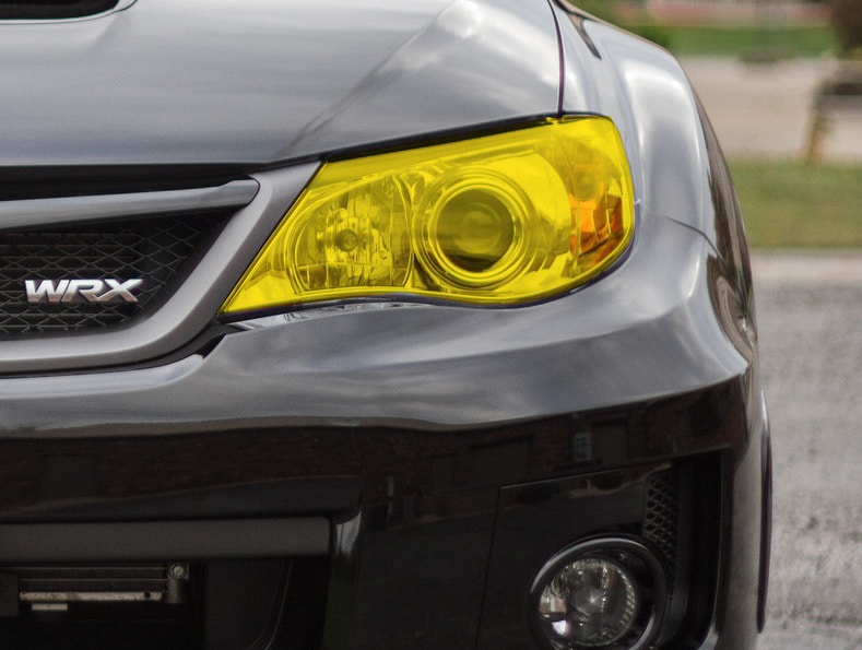 Yellow Headlight Tint Film – 25x30cm Adhesive Cover For Cars, Motorcycles & Trucks