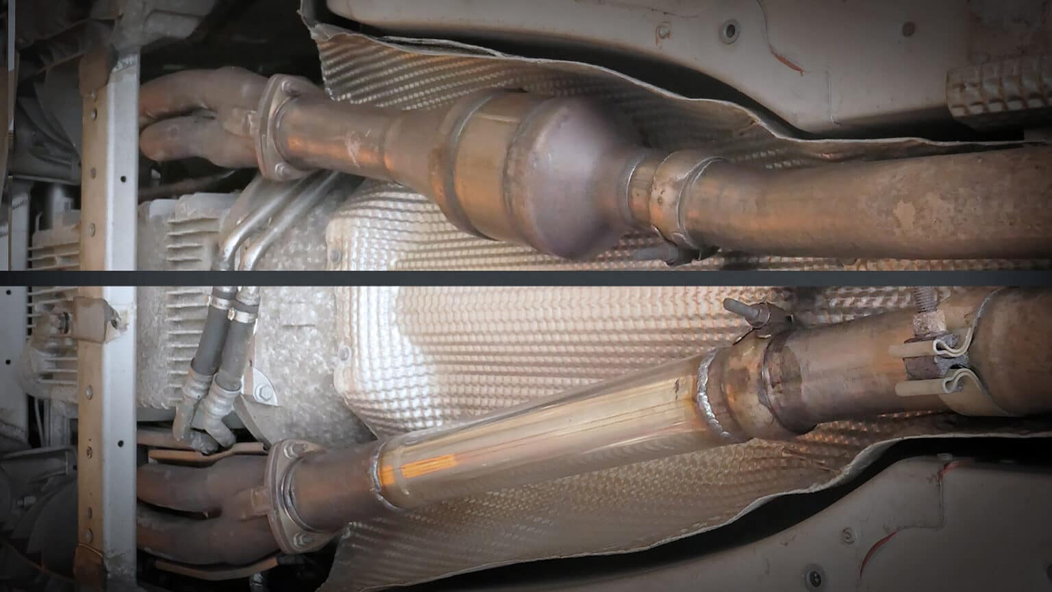 Catalytic converter delete explained low offset