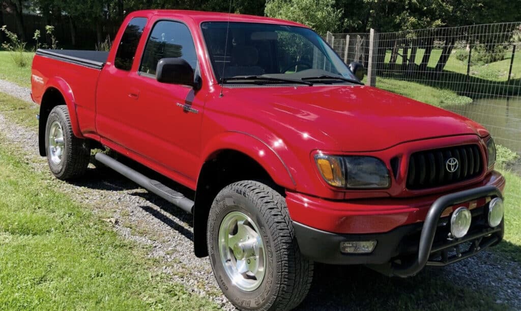 Red gen 1 Toyota Tacoma