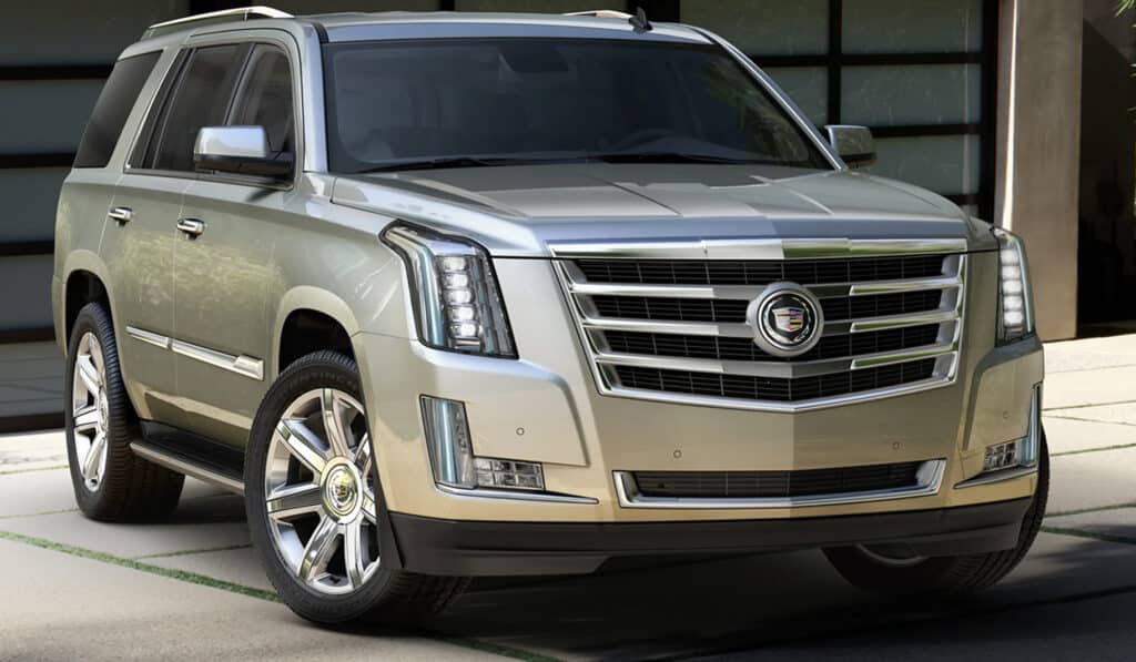 Cadillac Escalade with tinted windows