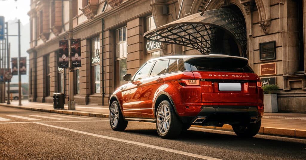 Range Rover Evoque with tinted windows