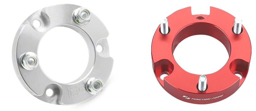 Aluminum and steel leveling spacers compared