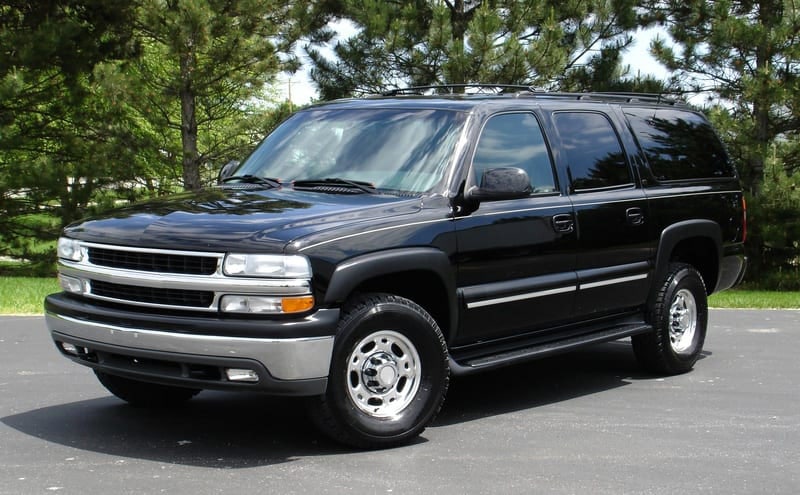 Chevrolet Silverado with black tinted windows