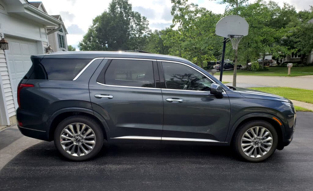 Hyundai SUV with tinted windows