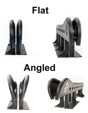 Flat vs angled rock sliders