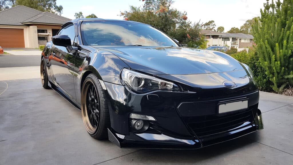 Black FR-S with aero kit