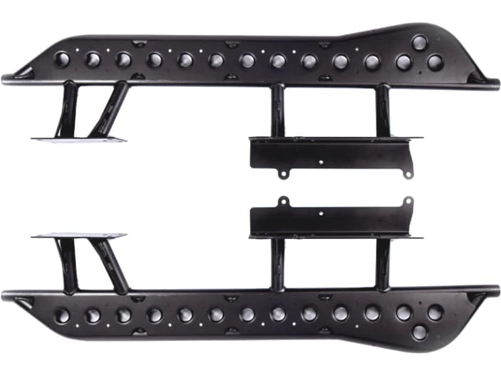 Rock sliders with step plates