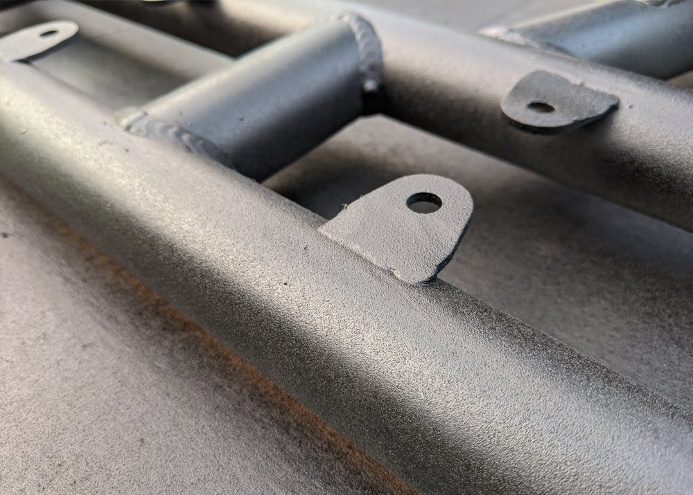 Powder coated rock sliders