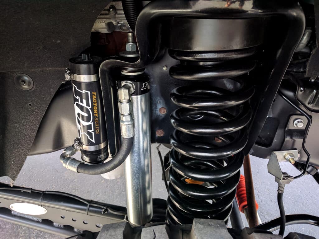 Fox remote reservoir shocks installed