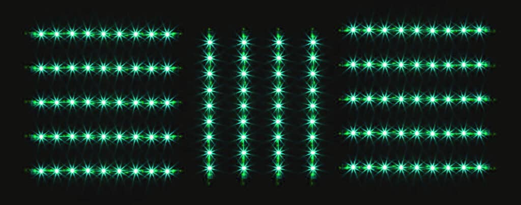 Green LED underglow tubes