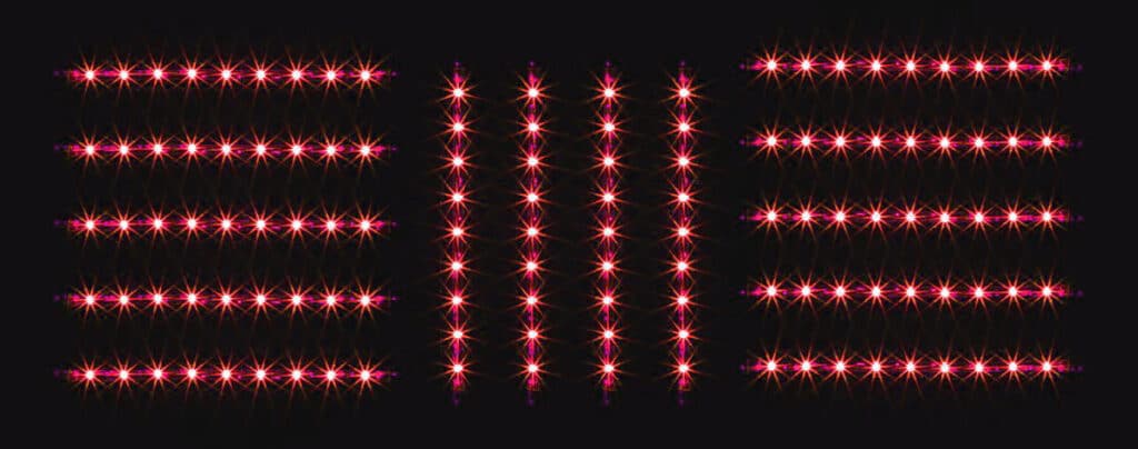 Red LED underglow tubes