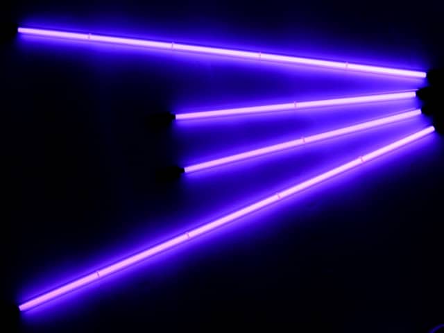 Purple underglow neon tubes
