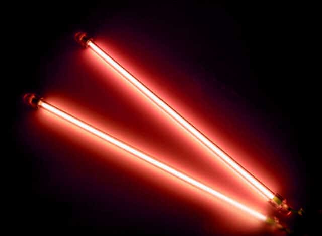 Red underglow neon tubes