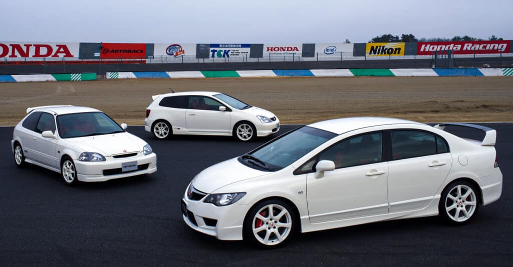 EK9, FN2, and FD2 Type R