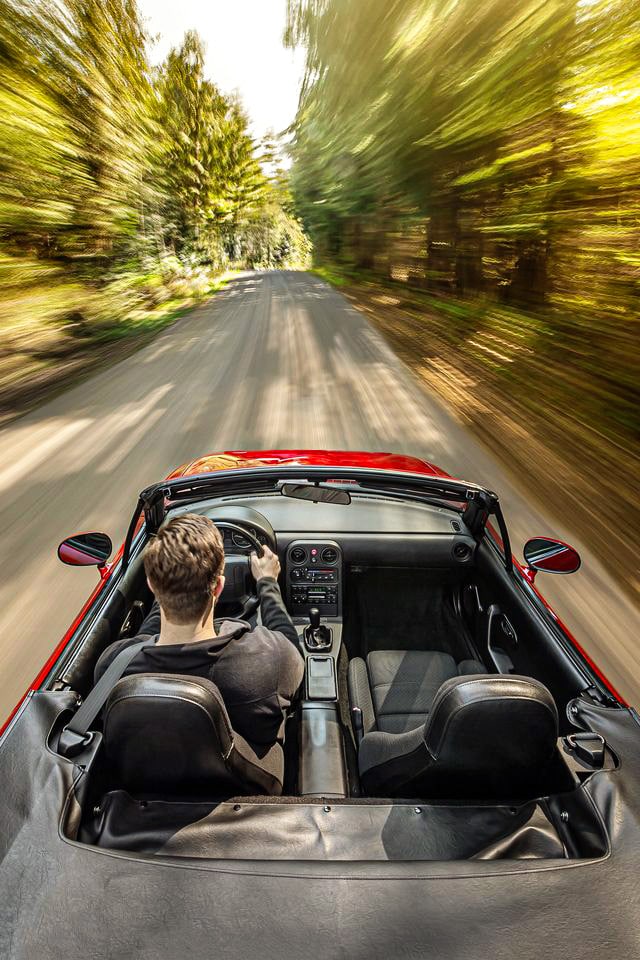 MX-5 Roadster driving POV