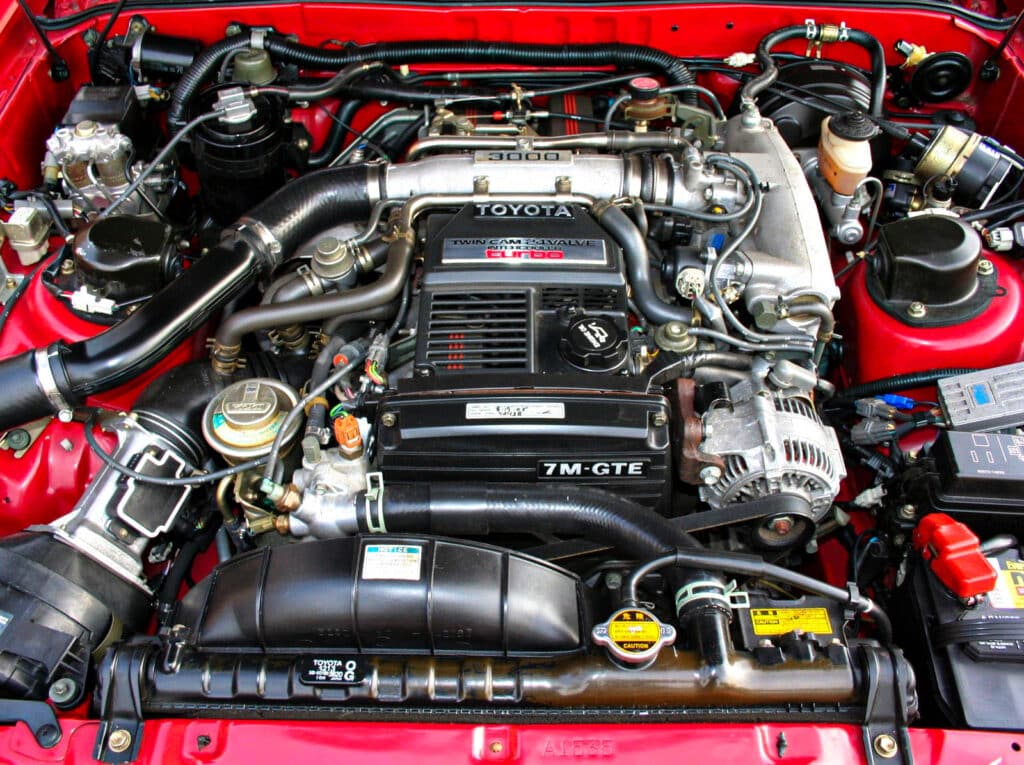7M-GTE engine in pristine condition