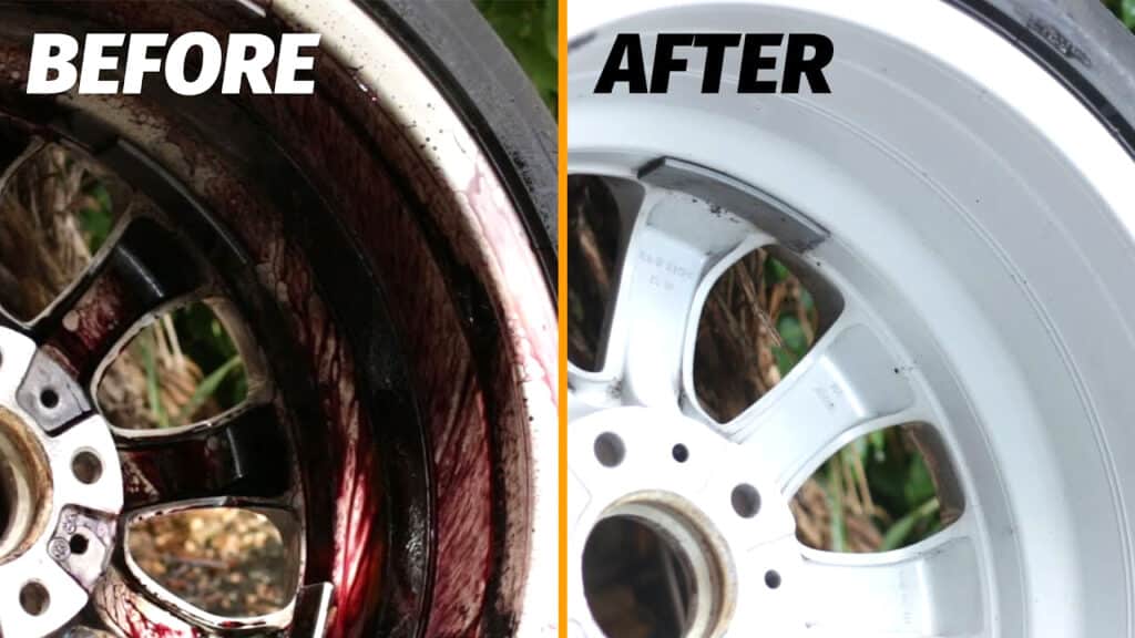 Cleaning deep dish wheels before vs after