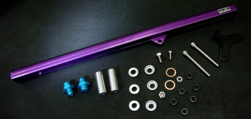 Purple fuel rail system by HKS