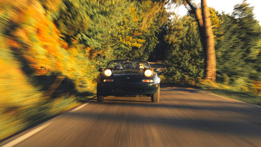 NA Miata sunset drive