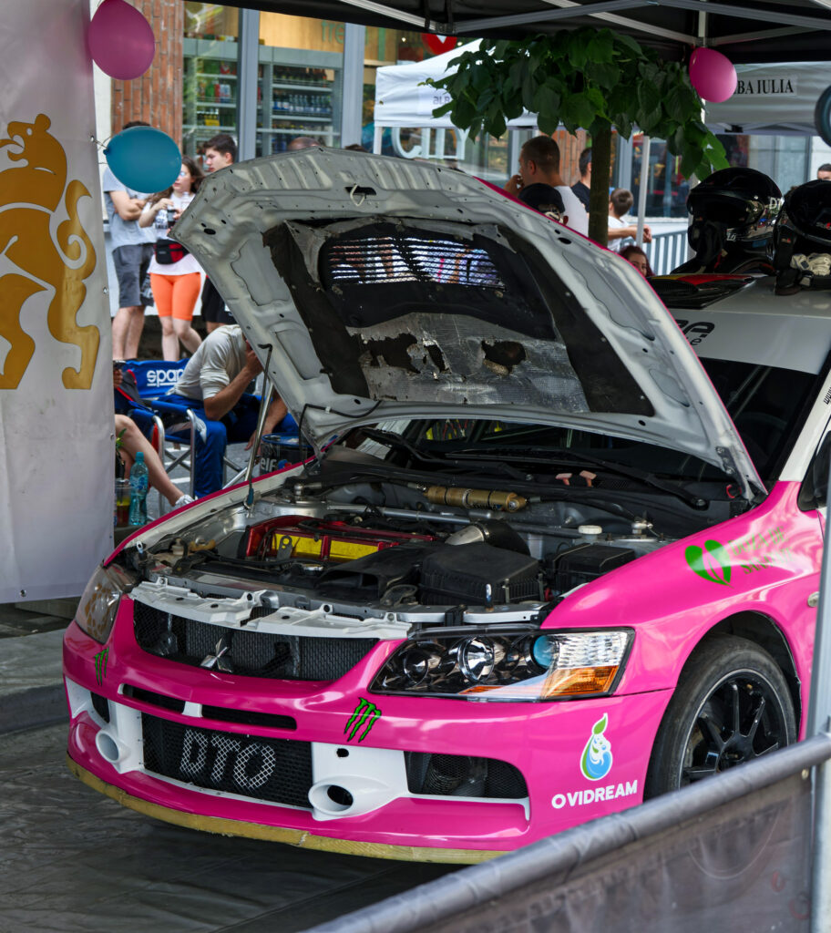 Tuned pink EVO X