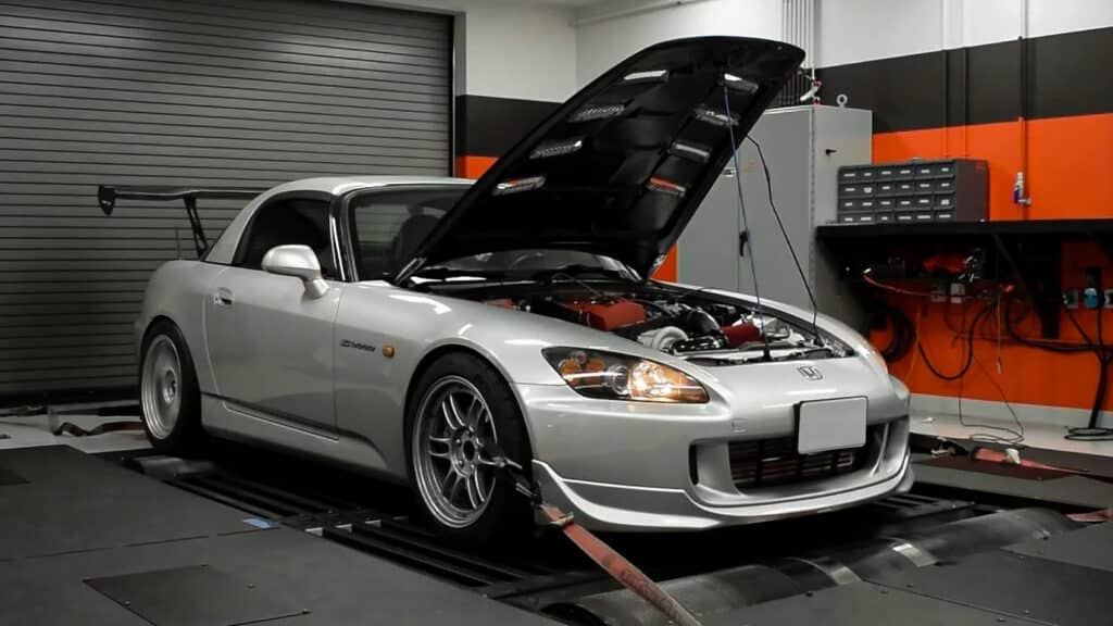 Honda S2000 on a dyno