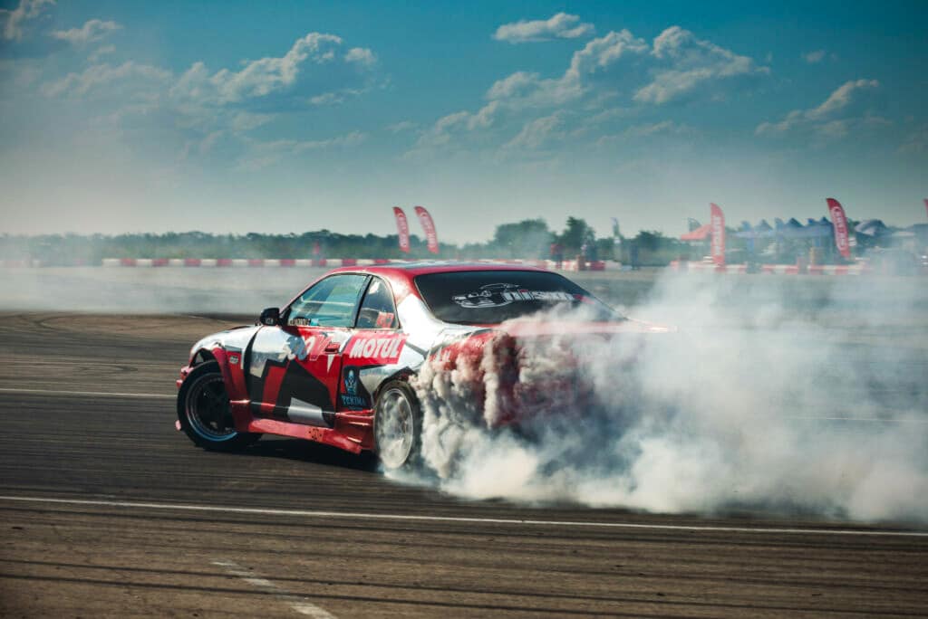 Drifting on a sunny day