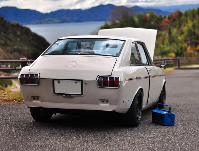 Datsun Sunny KB10 lowered