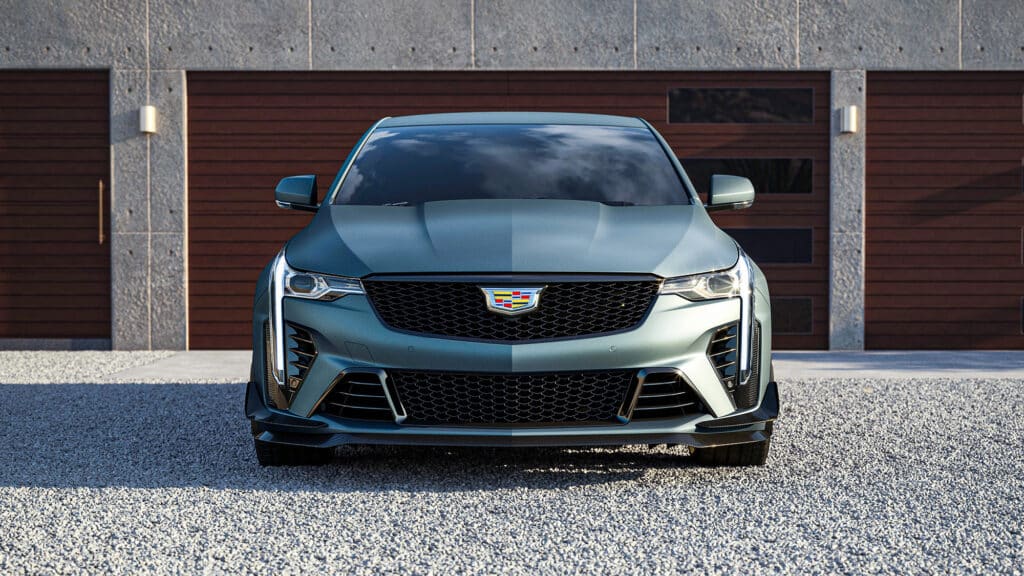 2022 Cadillac CT-4 V Blackwing in emerald green