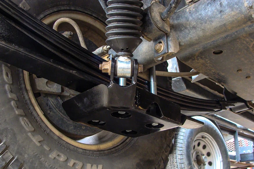 Leaf spring suspension