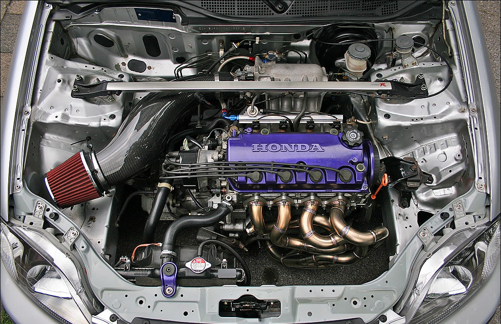 Tuned Honda D-series motor