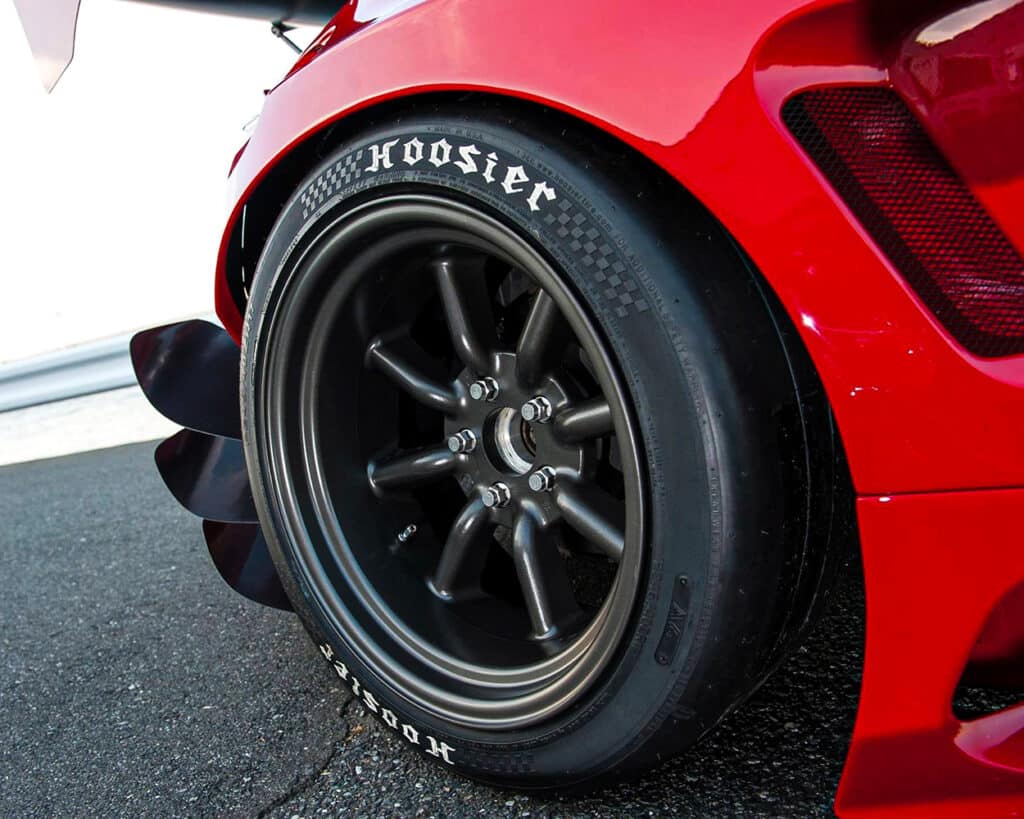 8 spoke Watts on widebody stance car